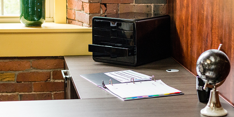 3-Ring Binder on Desk