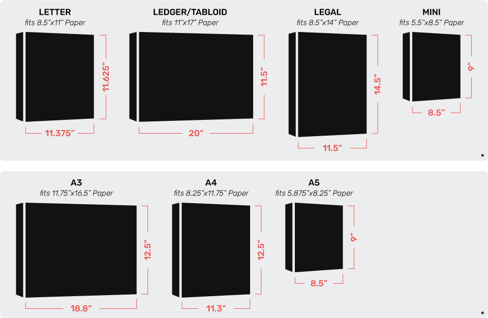 Binder Dimensions and What They Mean - Bindertek