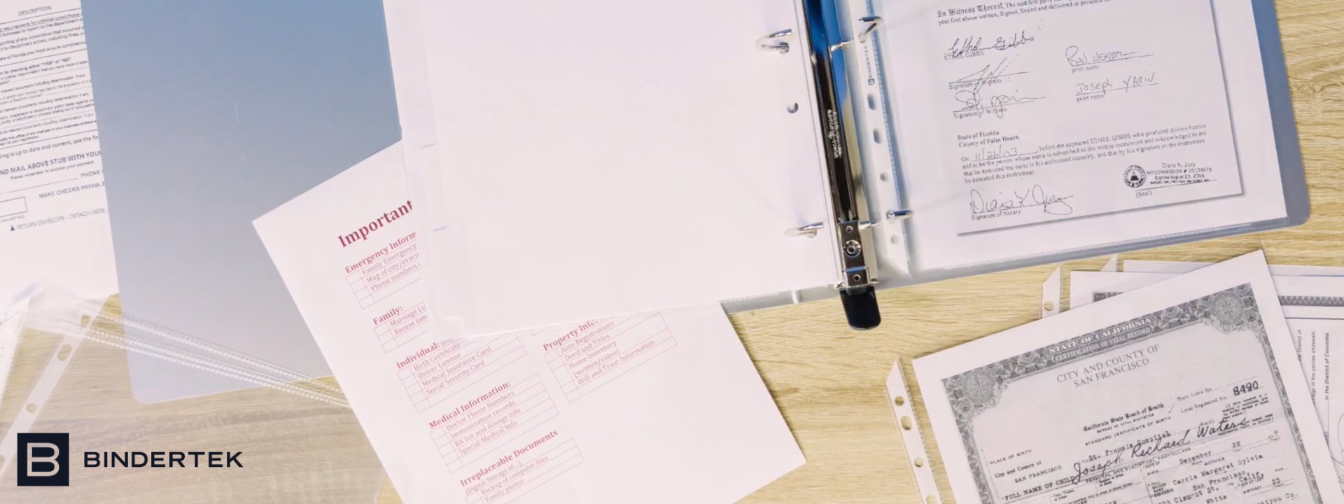 Emergency Binders Bindertek