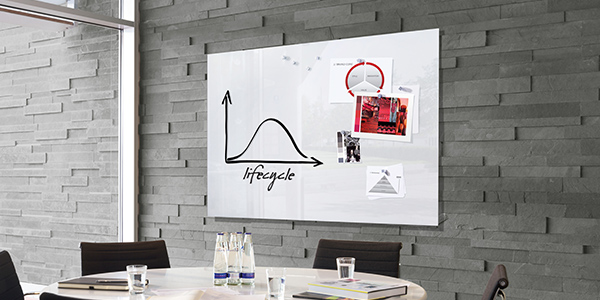 Display reminders with a Magnetic Glass Board